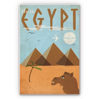 Wandbild PAN AM - Fly to Egypt 