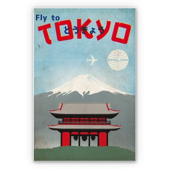 Wandbild PAN AM - Fly to Tokyo 