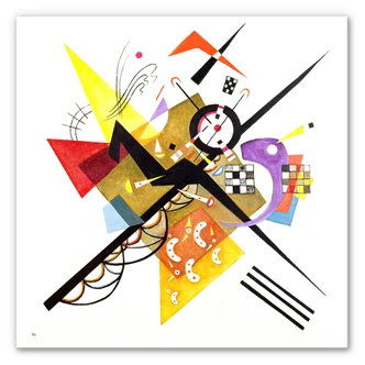Wandbild Kandinsky - Auf Weiss II 