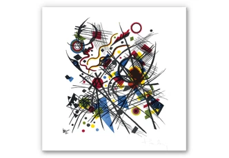 Wandbild Kandinsky - Lithographie fuer die Bauhausmappe 
