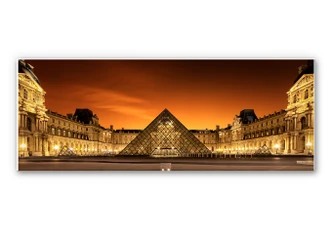 Wandbild Kiciak - Illuminated Louvre 