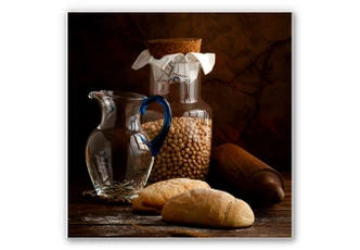 Wandbild Laercio - Italian Breads - quadratisch 