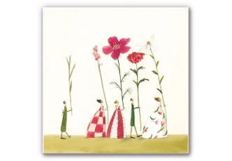 Wandbild Leffler - Blumenträger 