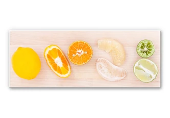 Wanddecoratie Forex Splashing Paprika - Panorama 