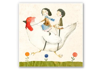 Wandbild Loske - Huhnreise 