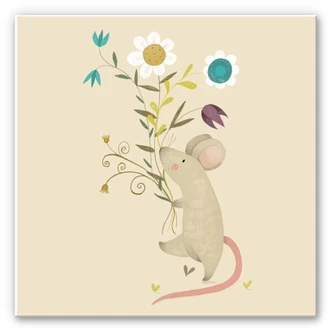 Wandbild Loske - Kleine Maus 