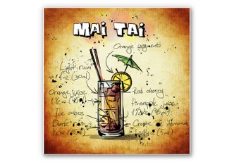 Wandbild Mai Tai - Rezept 