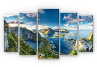 Wandbild Roemmelt - Aussicht vom Reinebringen - Set (5 tlg.) 