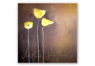 Wandbild Melz - Mohnsinfonie - quadratisch 