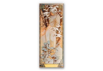 Wandbild Mucha - Jahreszeiten Winter 