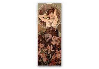 Wandbild Mucha - Edelsteine: Amethyst 