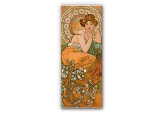 Wandbild Mucha - Edelsteine: Topas 