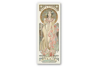 Wandbild Mucha - Moët and Chandon: Dry Imperial - Panorama 