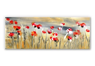 Wanddecoratie Niksic - Bloemenweide - Panorama 