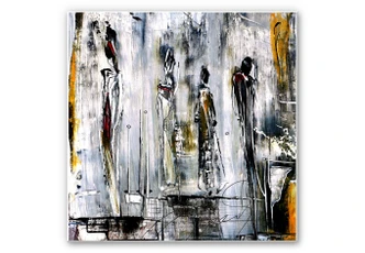 Wandbild Niksic - Erfolgsstufen - quadratisch 