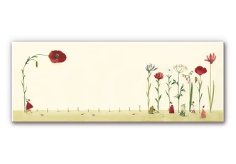 Wandbild Leffler - Blumensamen - Panorama 