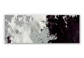 Wandbild Milk & Coffee - Panorama 