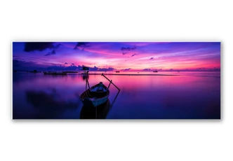 Wandbild Pink Sunrise - Panorama 