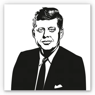 Wandbild John F. Kennedy 