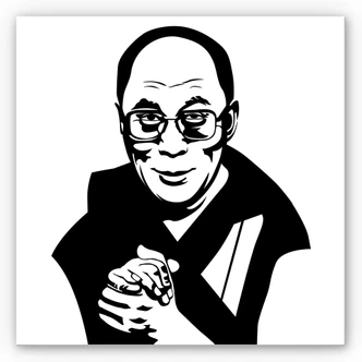Wandbild Dalai Lama 