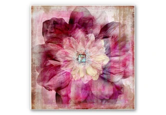 Wanddecoratie Pink Peony 