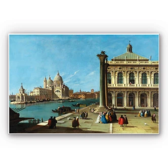 Wandbild Canaletto - Die Einfahrt zum Canal Grande 