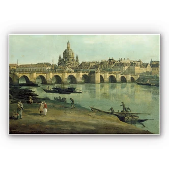 Wandbild Canaletto - Dresden vom rechten Elbufer 
