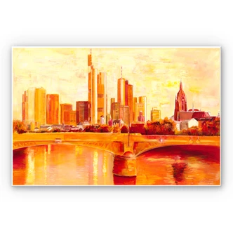 Wandbild Schüßler - Skyline Frankfurt 