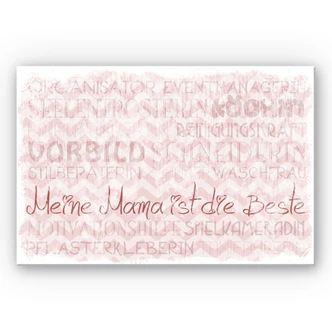 Wandbild Meine Mama ist die Beste 
