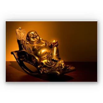 Wandbild Happy Buddha 