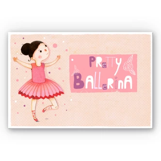 Wandbild Loske - Pretty Ballerina 