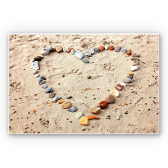 Wandbild Liebesstrand 