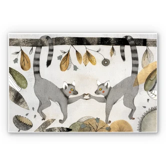 Wandbild Loske - Kattas in Love 