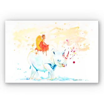 Wandbild Buttafly - Black Rhino 