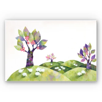 Wandbild Blanz - Die Schafswiese 