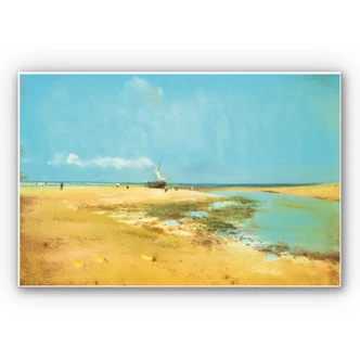 Wandbild Degas - Strand bei Ebbe 