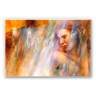 Wandbild - Schmucker - Laura mit Schmetterling 