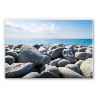 Wandbild - Steinstrand 01 