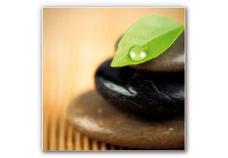 Wandbild Wellness Stone - quadratisch 