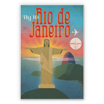Wandbild Pan Am - Fly to Rio de Janeiro 