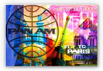 Wandbild PAN AM - Paris 