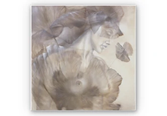 Wandbild Schmucker - Mohn und Akt 