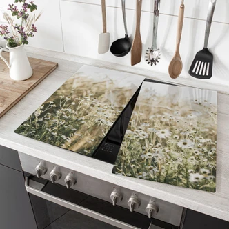 Plaque de cuisson pour la cuisine - Pré d'été avec camomille - Annie 