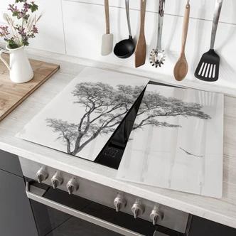 Piastra coprifornello Albero minimalista in un paesaggio tranquillo - Farina 