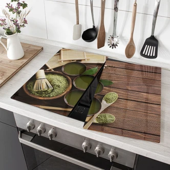 Hob cover -Matcha Tea 