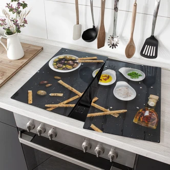 Piastre copri-fornelli - Olive e grissini 