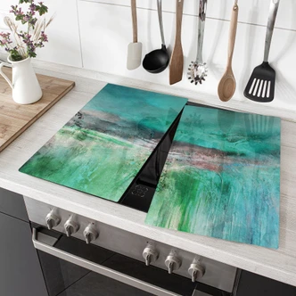 Piastra di copertura del fornello Paesaggio fantastico verde - Schmucker 