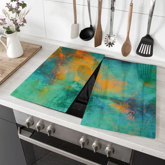 Piastra coprifornello aurora boreale color turchese - Schmucker 