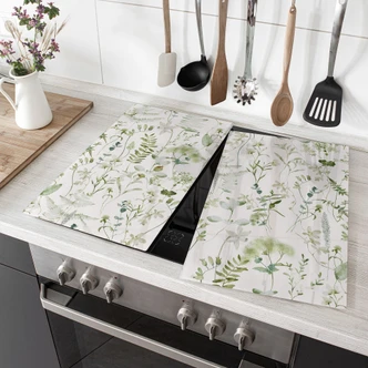Piastra di copertura per piano cottura con erbe e fiori selvatici - UN Designs 