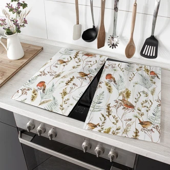 Piastra coprifornello passeri e pettirossi - UN Designs 